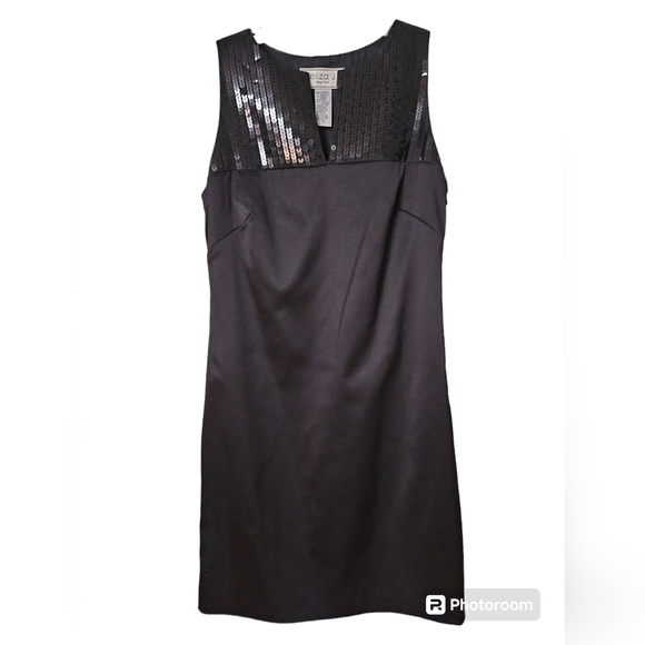 NWT Eliza J Sequins Black Dress size 4 - Picture 1 of 3
